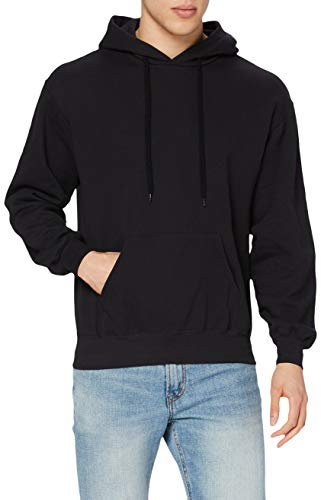 Fruit of the Loom Herren Kapuzenpullover, Schwarz, Medium
