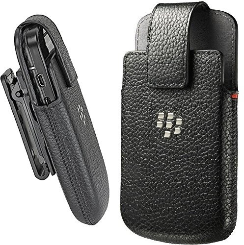 BlackBerry Rim HDW-50678-001 Étui pivotant en Cuir pour Torche, Noir, Q10, Bold, Curve, Tour, Storm, Torch