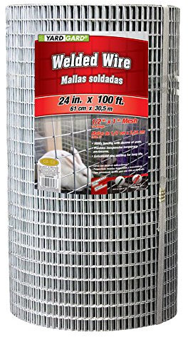 YARDGARD 309303A 24 inch by 100 foot 16 gauge 1/2 inch and 1 inch mesh galvanized welded wire
