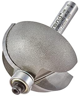 Trend Professional 46/280X1/4TC 1/4in Shank Bearing Guided Cove Cutter 1/2in Radius with Two Bearings