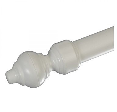 Liedeco Endstück für Gardinenstangen 'Thüringen' | ø 28 mm weiß