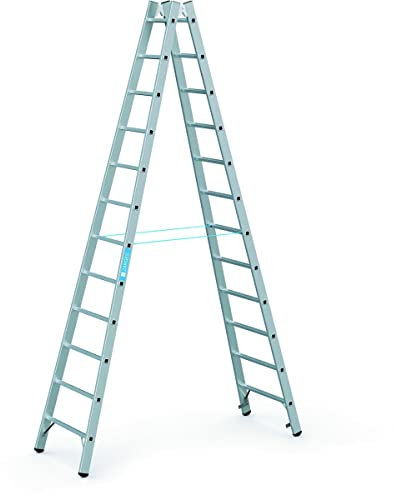 ZARGES | Profi-Sprossenleiter | beidseitig begehbar | 2 x 12 Sprossen