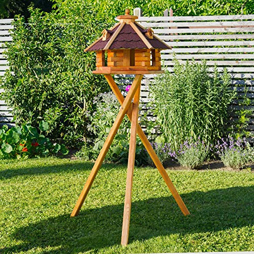 Vogelhaus von Größe L, XL und XXL Futterhaus Futterhäuschen Vogelvilla V18, Vogelfutterhaus aus Holz