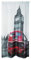 Haus und Deko Voile Vorhang 140 x 245 cm Kräuselband Digitaldruck London City halbtransparent lichtdurchlässig Gardine Dekoschal Wohnzimmer Schlafzimmer Fensterschal