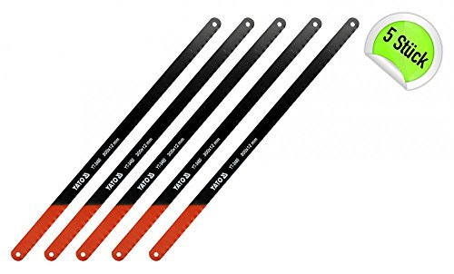 YATO Metall Sägeblatt für Bügelsäge 300 mm lang 12 mm breit Handsäge 5 Stück