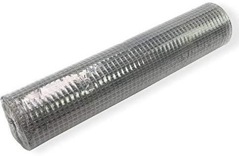 DEMA Drahtgitter Volierendraht 1,0x20 m – 4-eckig, verzinkt, 19 mm, Drahtstärke 0,8 mm – Drahtzaun, Maschendraht, Zubehör – robust, witterungsbeständig, langlebig – für Garten, Tiere, Zaunbau