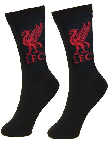 Liverpool FC - Fußballsocken für Herren in Schwarz, Einheitsgröße, 1 Stück