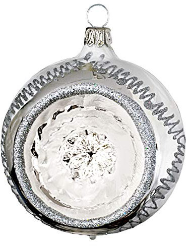 Jingle Bells Lauscha Christbaumkugel Winterzauber Reflexkugel 8cm 3Stck. per Box
