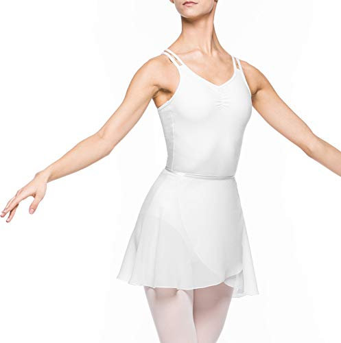 Arabesque Damen Ballett Wickelrock Ballettrock 2007 (S, Weiß)