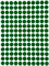 Etiketten Grün 10 mm runde Aufkleber - Größe 1 cm Sticker 2100 Vorteilspack von Royal Green