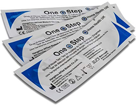 One Step: 10 x Opiate Drug Testing Kits, Rapid Results Urine Test Strips for Heroin, Smack | Sensitivity 2,000ng/mL