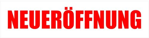 KIWISTAR - Werbeplane - Neueröffnung - 150cmx50cm - Plane Banner Gerüstplane