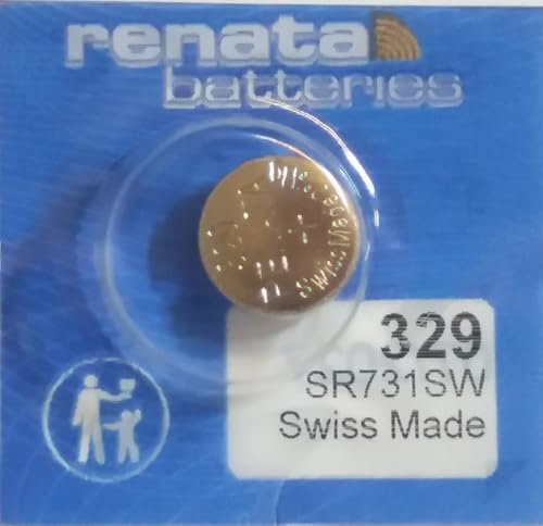 Renata / Swatch Group - Pile bouton oxyde argent 329 RENATA 1.55V 37mAh - Blister(s) x 1
