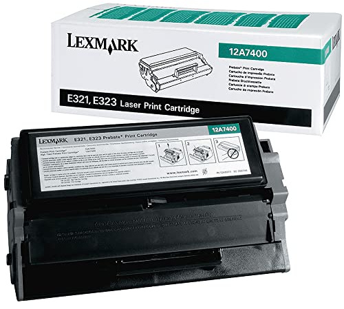 Lexmark 12A7400 E321, E323 Tonerkartusche, 3.000 Seiten Rückgabe, schwarz