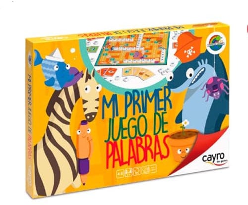 Cayro - Mi Primer Juego de Palabras - + 4 Años - Juego para Formar Palabras - Juego Educativo para Niños - Aprenden Mientras Juegan - Incluye Tablero Y Fichas De Letras - de 2 a 4 Jugadores