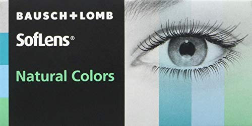 Bausch + Lomb SofLens Natural Colors Monatslinsen, sphärische Kontaktlinsen, weich, Amazon 2 Stück BC 8.7 mm / DIA 14 / 0 Dioptrien