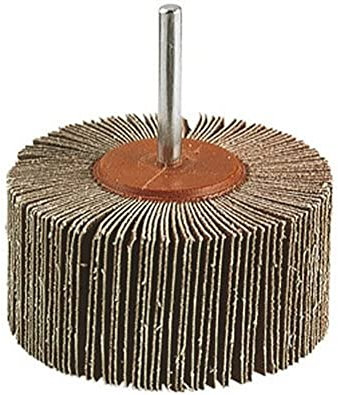 wolfcraft 2036000 Roue abrasifs à lamelle T 6 mm Grain 80 Diamètre 50 x 20 mm