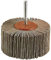 wolfcraft Fächerschleifer I 2036000 I Körnung 80 I ø50x20 mm I Schleifaufsatz für Bohrmaschinen I für Holz, Metall und Farbe I Polierzubehör