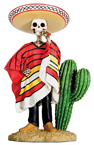StealStreet Dod Bandito Mexican Bandit with Cigar Skeleton Outlaw Sculpture
