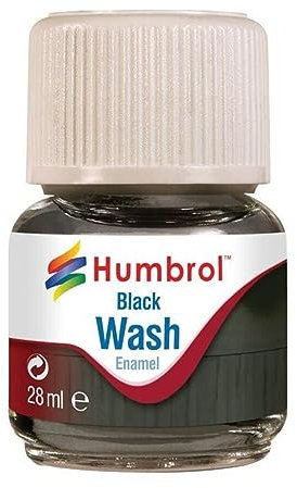 Humbrol AV0201 Enamel Wash (Black), 28ml