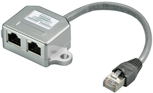 Unbekannt Kabel-Splitter für strukturierte Verkabelung; CAT T-Adapter 2X ISDN