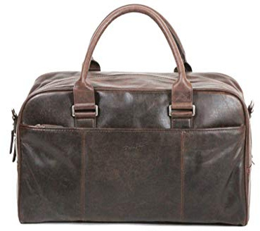 Weekender Gérard Henon Outland Reisetasche aus Rindsleder, antik, volle Blume, GH 8389
