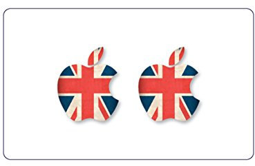 Great Britain Apple logo - Macbook stickers - Great Britain flag by decorsfuk.co