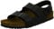 Birkenstock MILANO BF Unisex-Erwachsene Naturleder Knöchelriemchen Sandalen, Schwarz (SCHWARZ), 35 EU