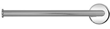 Croydex Epsom Chrome 27cm Towel Bar, Flexi-Fix Bathroom Accessories | Wall Mounted | No Drill Required | Your Choice to Screw or Glue with Flexi-Fix Brackets | Modern Design | Fixings Included