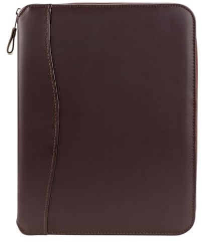 FranklinCovey - FC Basics Spacemaker Ring-Bound Binder for FranklinCovey Planners | Simulated Leather Vinyl - Zipper Binder (Classic, Burgundy)
