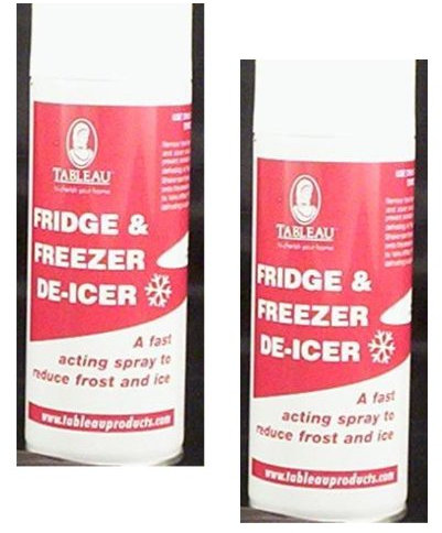 2 x Cans Of Tableau Fridge & Freezer De-Icer Spray 200ml Each