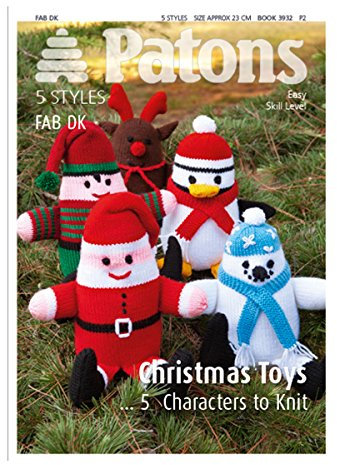Patons Toy Knitting Pattern Booklet 3932: Christmas Toys