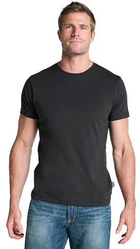 Jockey American T-Shirt - Baumwoll T-Shirts für Herren im 2er Pack, Shirt mit Kurzarm, Rundhals-Ausschnitt, Basic mit verstärktem Kragen, Tshirt mit lockerer Passform - Doppelpack