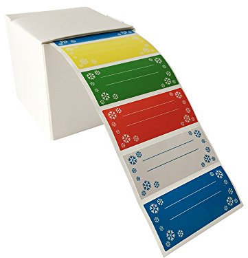 ewtshop® Jumbo-Set Tiefkühlfeste Haushaltsetiketten 5 * 2 cm, Gefrieretiketten, Universaletiketten, farbig, 500 Stück