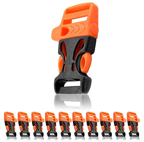 Ganzoo 3/4'' fermeture à clic, Boucle Fermeture, pour bracelets paracord, 10 piéces set