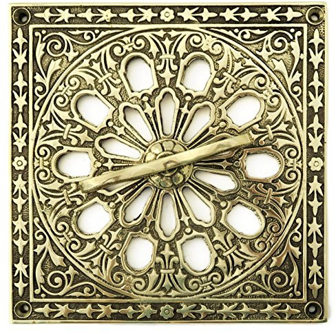 Castelion® Solid Brass Air Vent Cover with Adjustable ‘Hit and Miss’ Adjustable Grille
