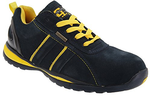 Grafters M090CS Unisex Safety Trainers Navy