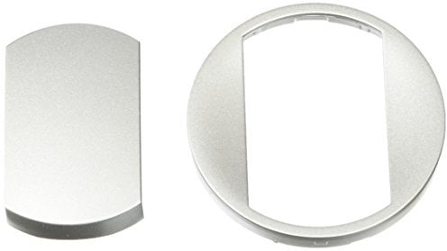 Legrand 068301 Enjoliveur Large Céliane pour Interrupteur, Va-et-vient ou Poussoir Soft, Finition Titane, Gris