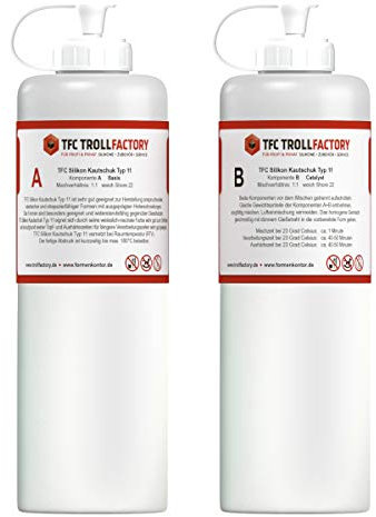 TFC Silikon Kautschuk Typ 11 weißlich-neutral Shore 22 1kg