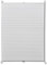 vidaXL Plisse Blind in White - 110x150cm - Pleated Crepe Fabric Window Covering - Versatile for Home and Office Blinds, No Drill Required