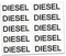 Finest Folia 10 x Aufkleber Kraftstoff Kennzeichnung Tankdeckel Auto Hinweis Brennstoffe AdBlue Benzin Gemisch Diesel Wasser Super (R022-04 Diesel)