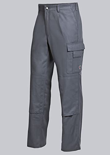 BP 1486-060-53-42 Arbeitshosen, mit elastischem Rückenteil, 300,00 g/m² Reine Baumwolle, dunkelgrau, 42