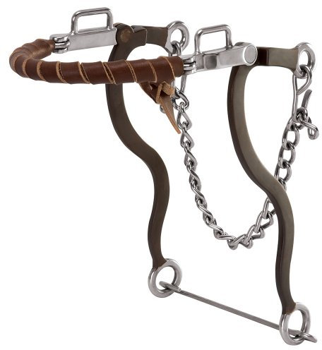 Weaver Leather Hackamore Reithalfter mit braunem Latigo-Leder