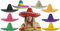 0207VP7MMT4 Sombrero rouge à pompons blancs pour adulte, unisexe. Idéal pour les enterrements de vie de garçon ou de jeune fille.