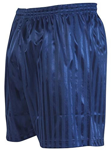 Precision Striped Continental Fußball Shorts 22-24 in Marineblau