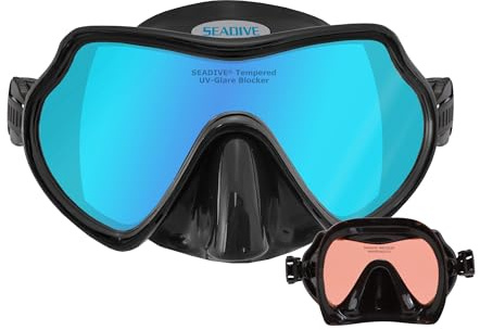 SeaDive Eagleye TrueColor-HD Mask - Rose Inner Coating, with Purge