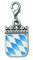 Tini - Shirts Trachtenanhänger Bayern Wappen : Anhänger für Charivari Trachten Accessoire - Trachtenanhänger Farbe: silber BY