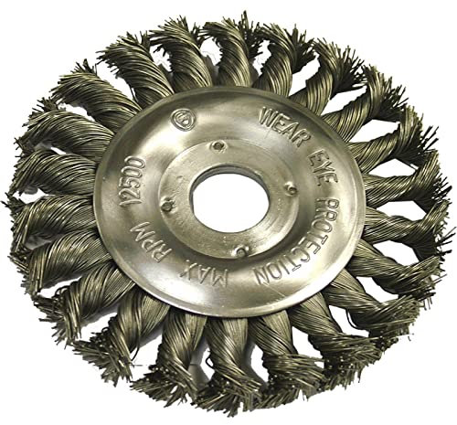 Faithfull FAIWBCT125 Twist Knot Circular Wire Brush 125 x 12 x 22.2mm - 0.5mm Wire