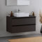 DURAVIT Badmöbel Unterschrank 100cm DuraPoint hängend für Aufsatzwaschbecken in Graphit Waschtischunterschrank mit 2 Schubladen, vormontiert