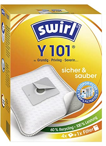 8 Original Swirl Staubsaugerbeutel Y101